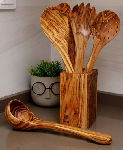 Olive Wood Kitchen Utensils