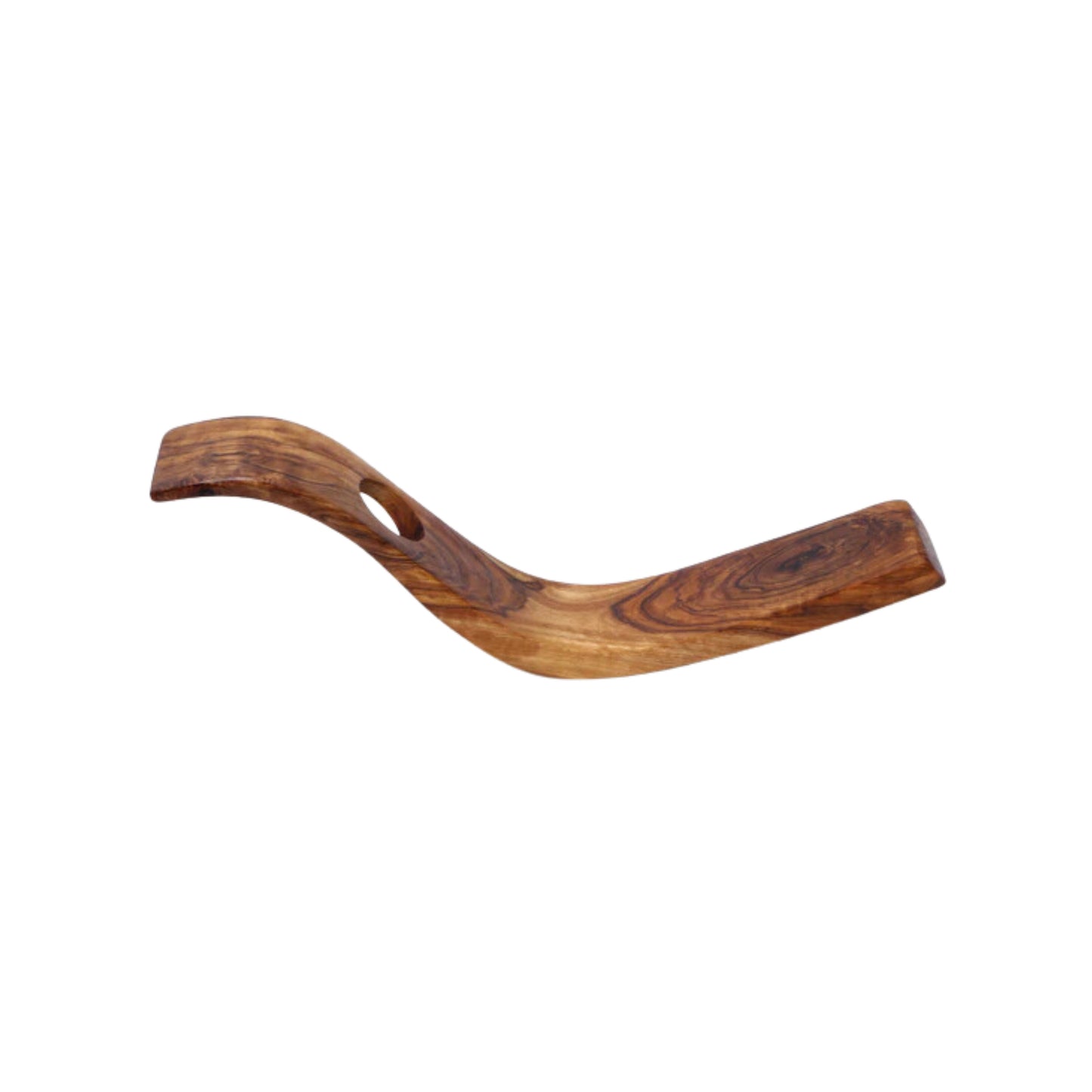 Olive Wood Bottle Holder Wave Shape